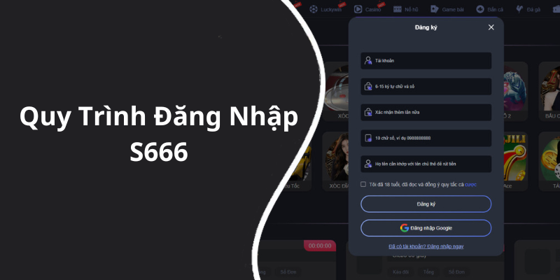 Quy Trình Đăng Nhập S666